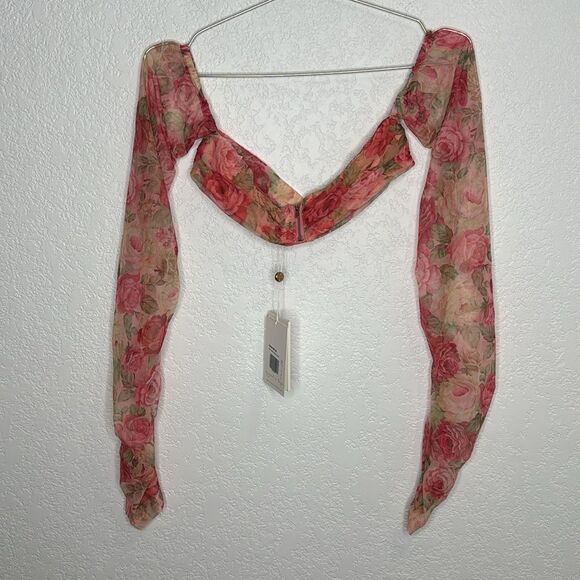 NWT Alamour The Label 2-Piece Shailee Midi Set Large Pink Floral - Picture 7 of 16